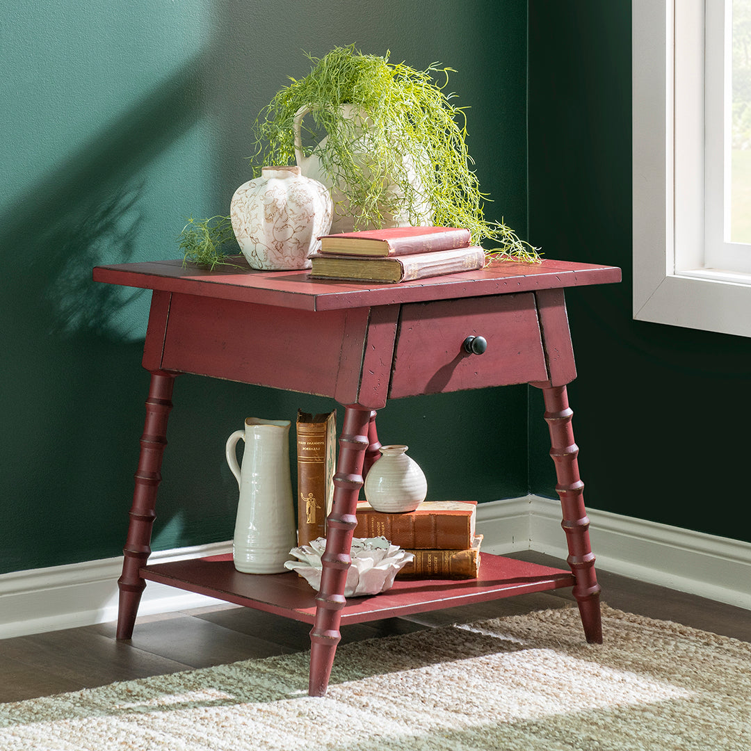 Vintage Market Bobbin End Table
