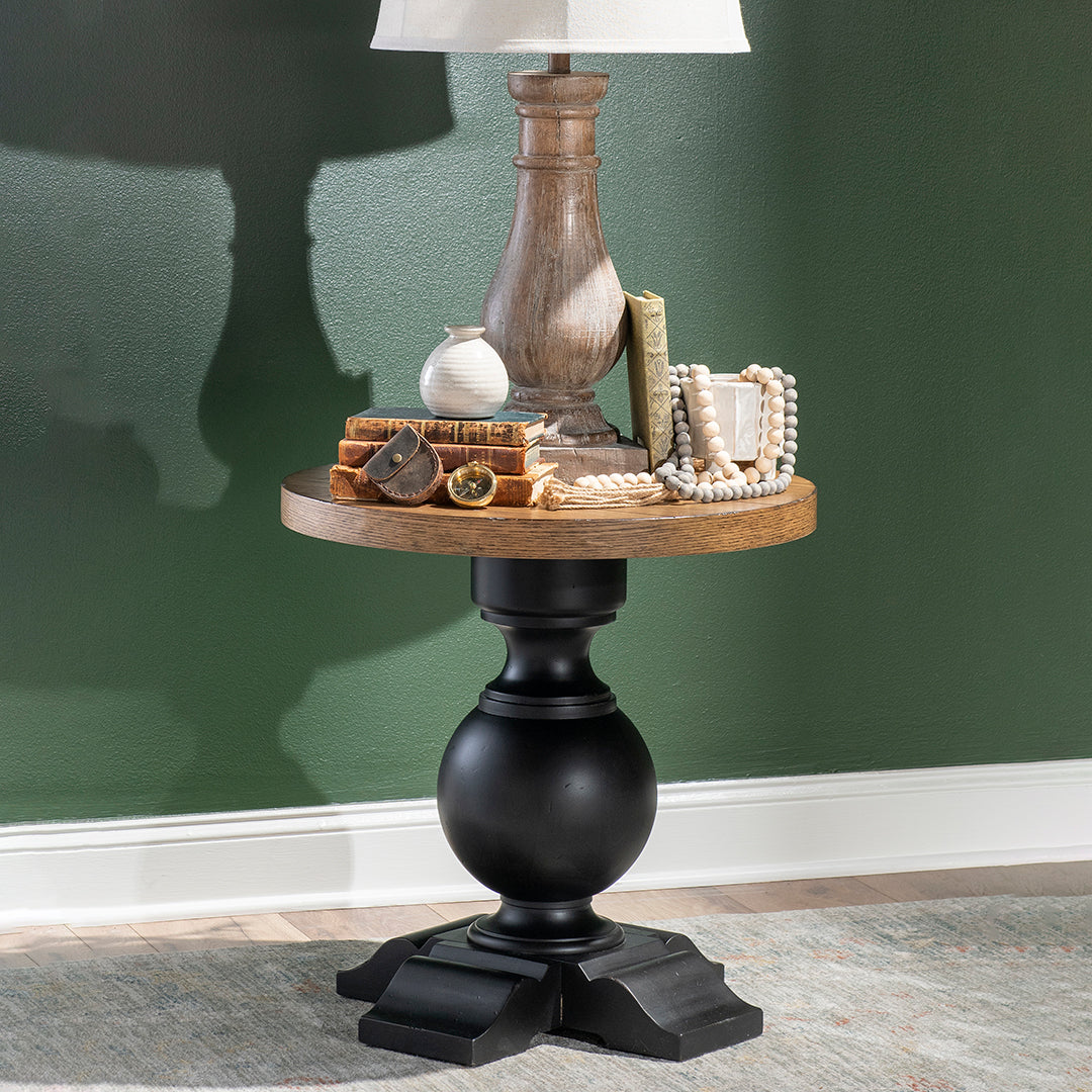 Vintage Market Round End Table
