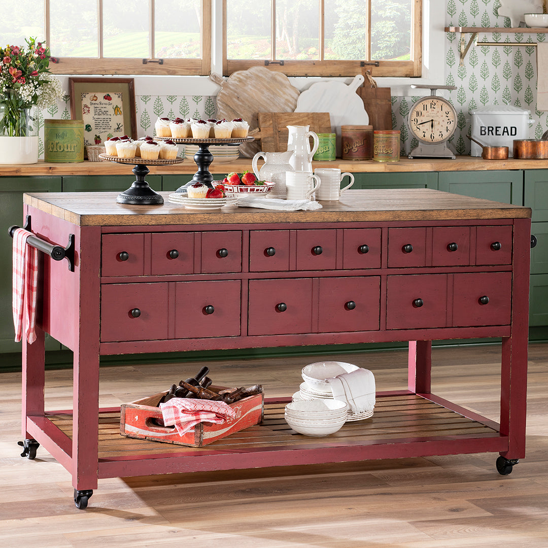 Vintage Market Kitchen Island
