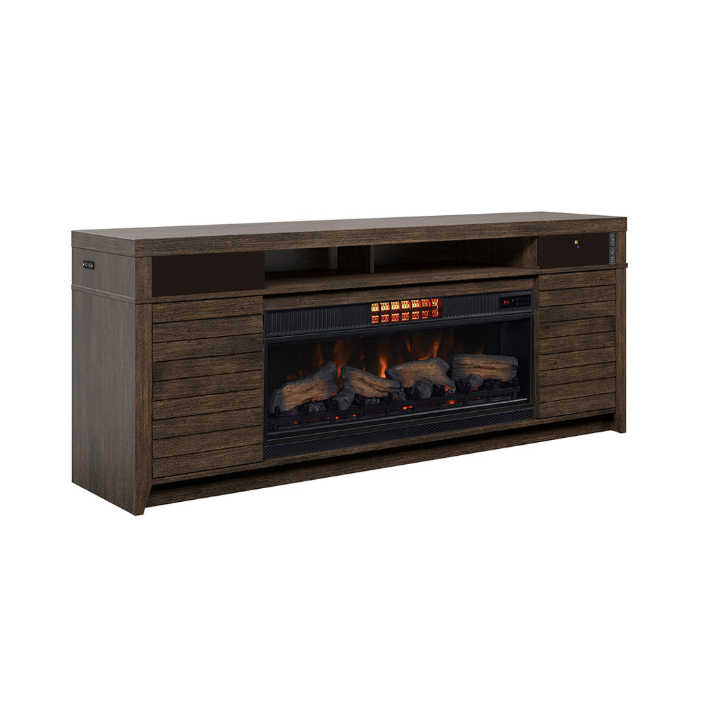 McCalloway TV Stand with Fireplace - Furniture Fair