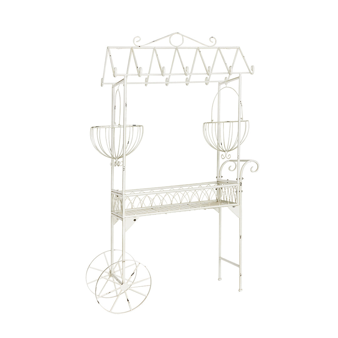 Pushcart Metal Plant Stand