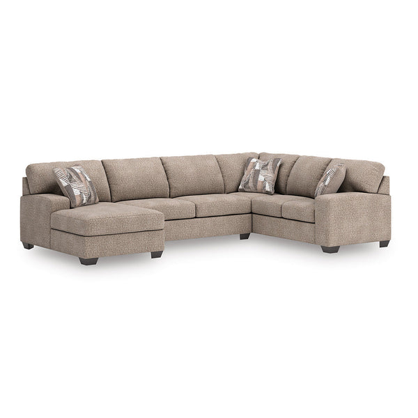 Seyler Sectional with Left Chaise (3-Piece) from Signature Design by Ashley with Reversible Cushions, Chaise - Angle view