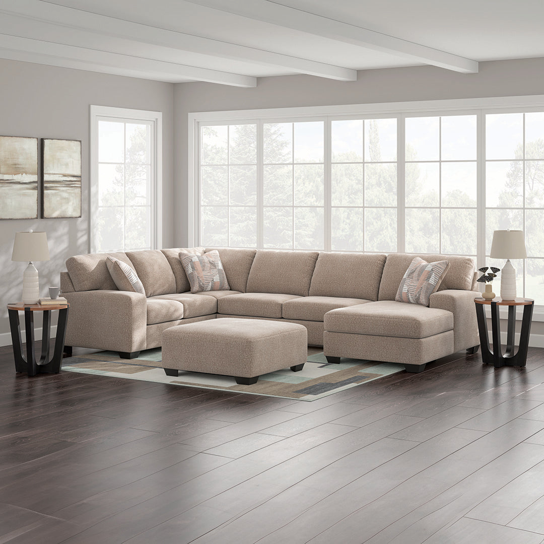 Seyler Sectional Right Chaise with Ottoman