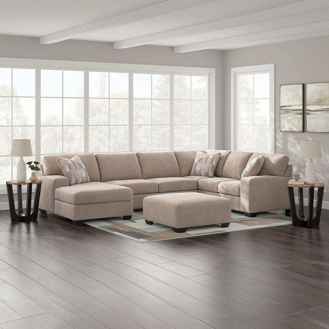 Seyler Sectional Left Chaise with Ottoman