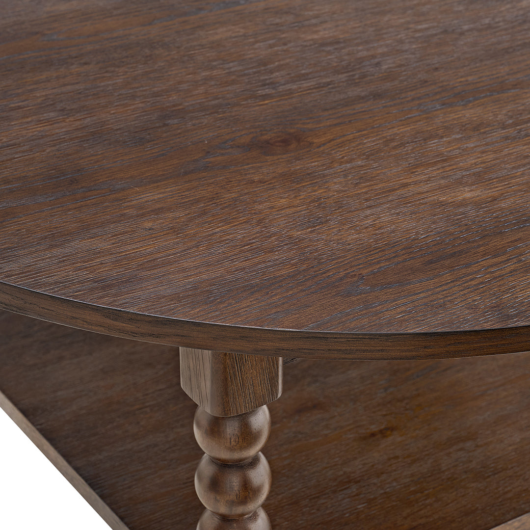 Mabel Round Cocktail Table from Sandberg Furniture in Veneer - Additional view 4
