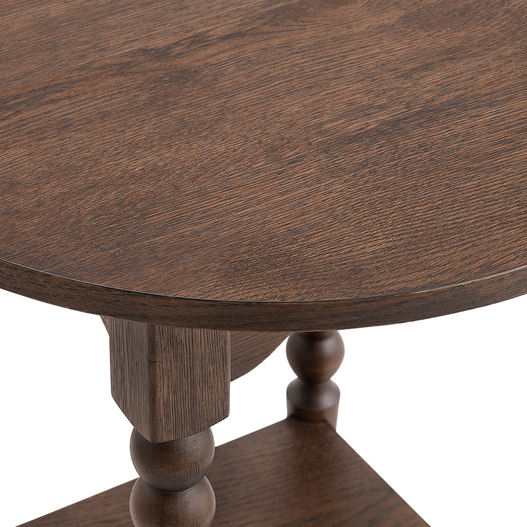 Mabel Round End Table from Sandberg Furniture in Veneer - Additional view 5