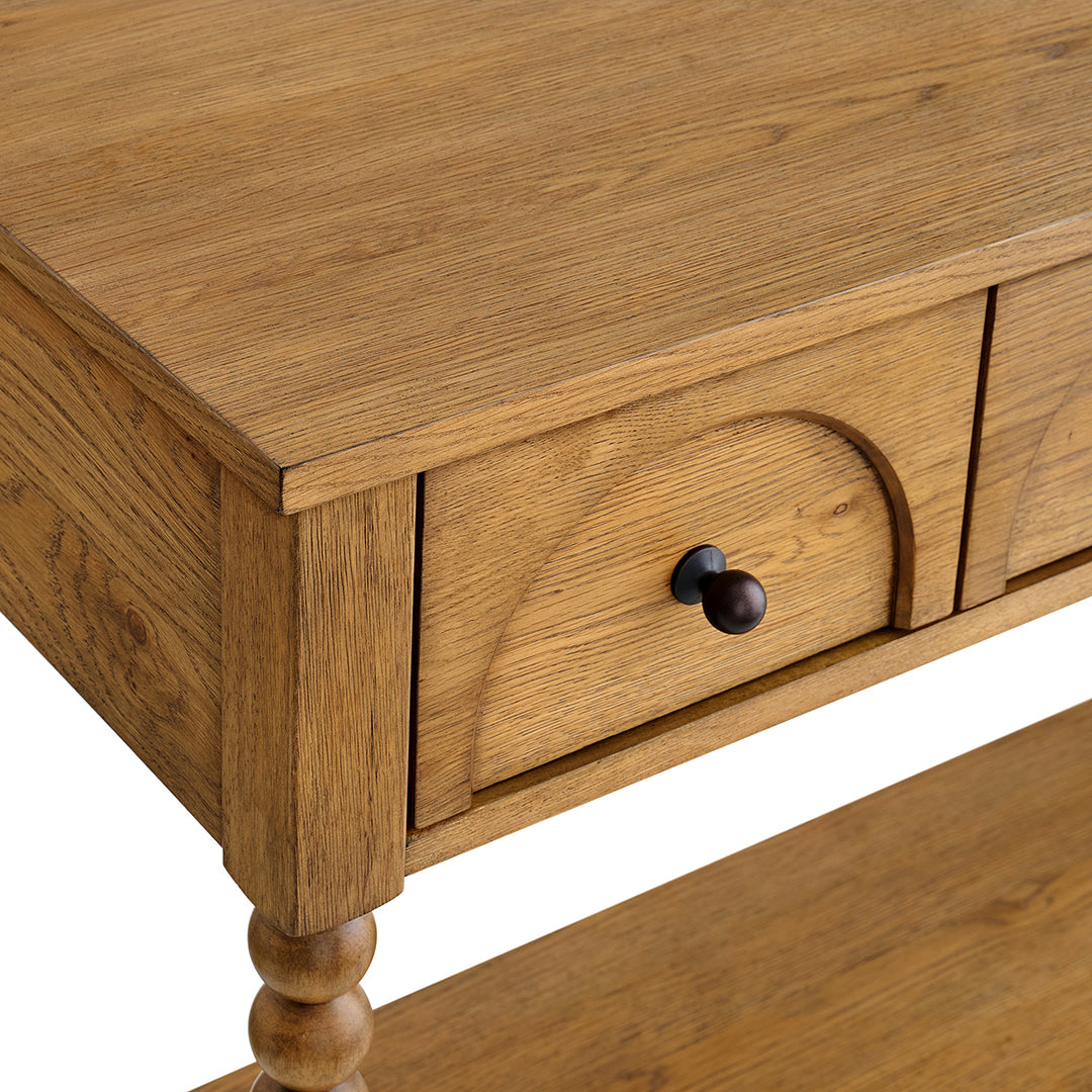 Mabel Sofa Table from Sandberg Furniture in Veneer - Closeup detail