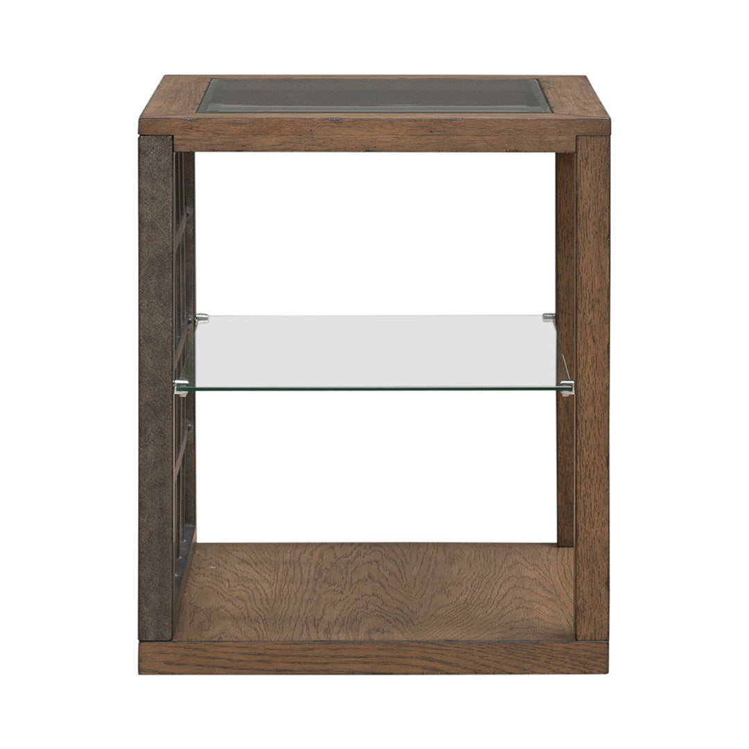 wooden trellis table Bayhill Trellis End Table