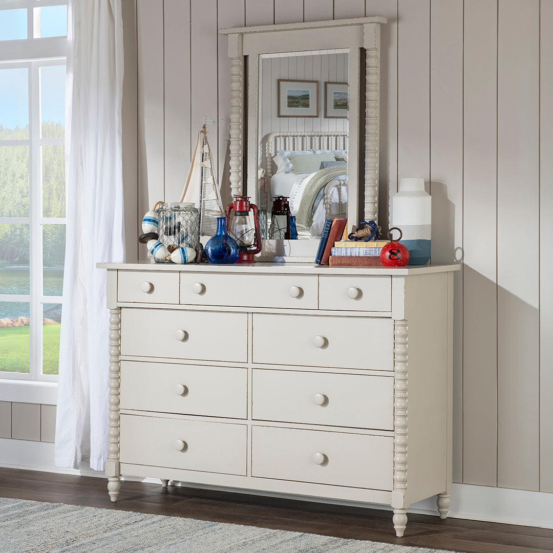 Lake House Mirror from Legacy Classic Furniture in Veneer - Lifestyle view