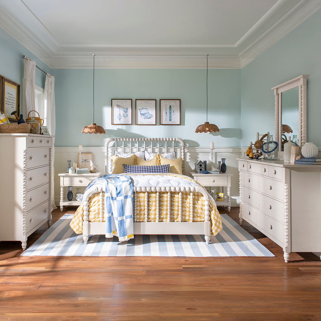 Lake House Nightstand from Legacy Classic Furniture in Veneer with USB Port - Lifestyle view