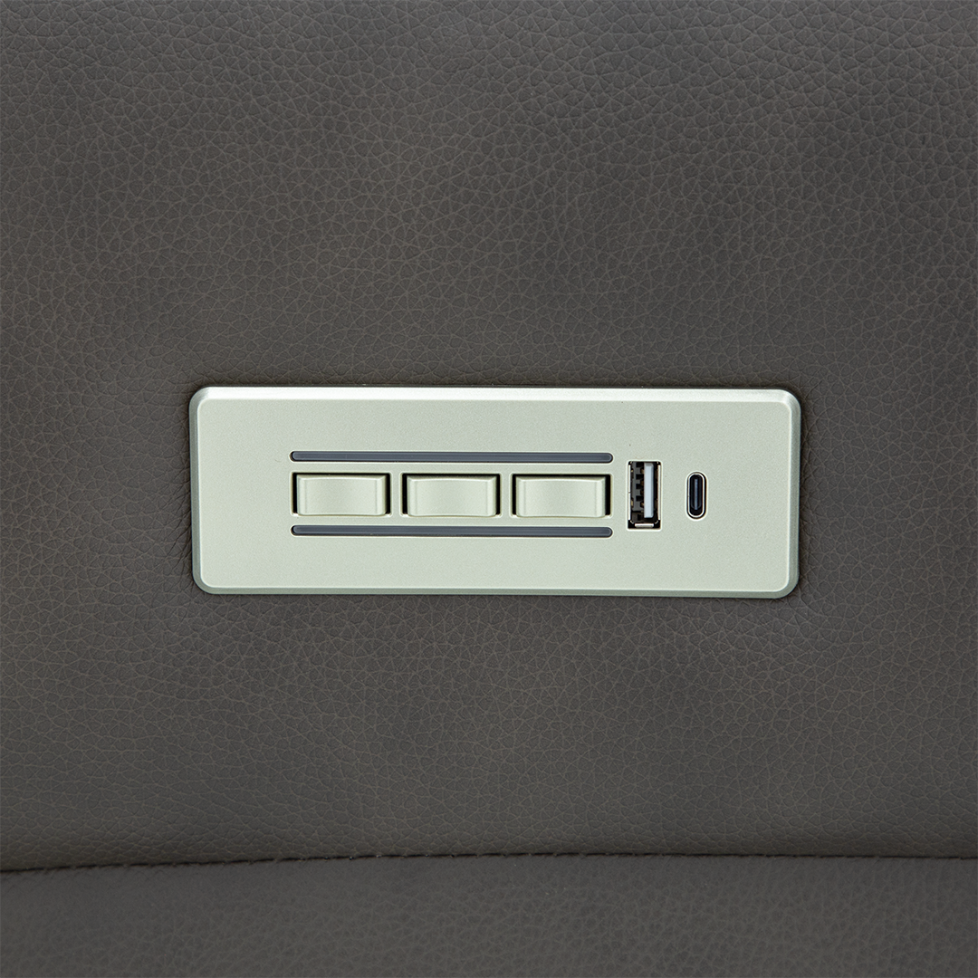 Clark Zero-G Home Theater Leather Sofa