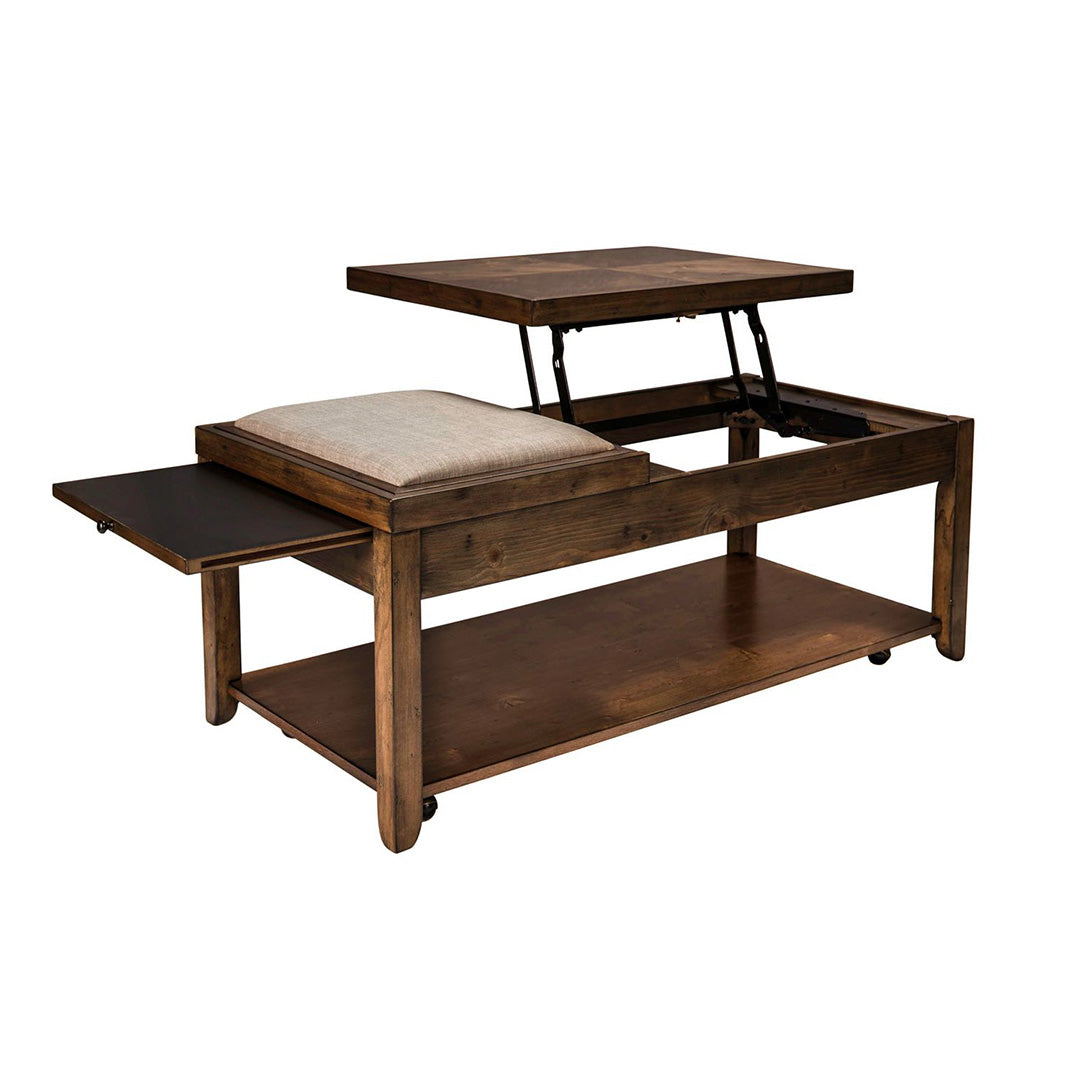 Brown Mitchell Cocktail Table from Liberty Furniture - Detail view