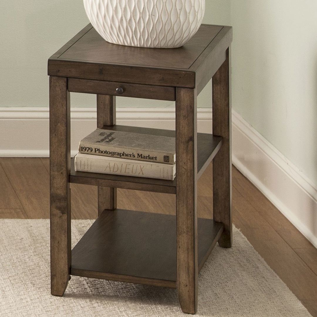 Brown Mitchell Side Table from Liberty Furniture - Alternate angle
