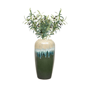 Vorga Ceramic Vase with Olive Branches