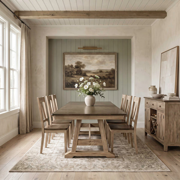 Lindsey Farm Dining Set (5pc) (Seats 6-8) from Liberty Furniture in Veneer - Alternate angle