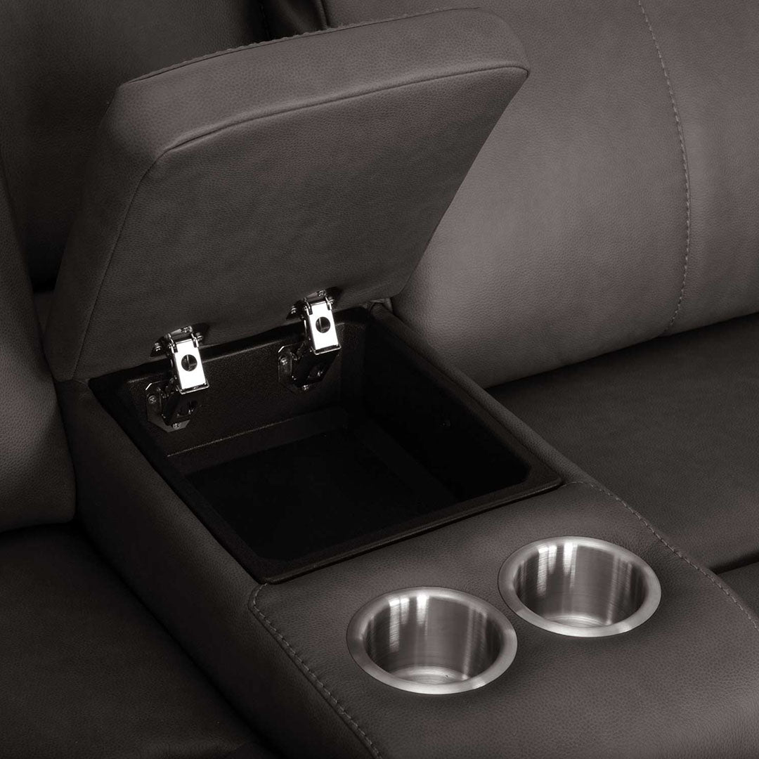 Wilson Power Reclining Console Loveseat with Massage