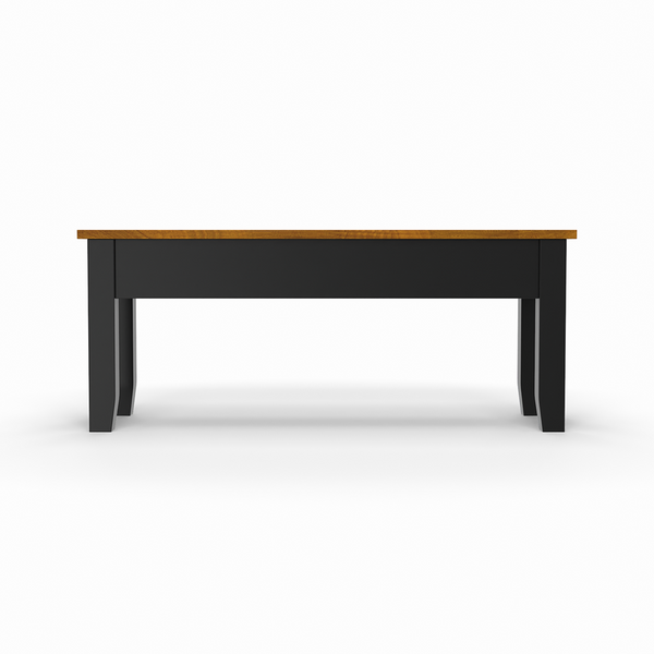 Drake Storage Bench from Worldwide Designs in Black - Alternate angle