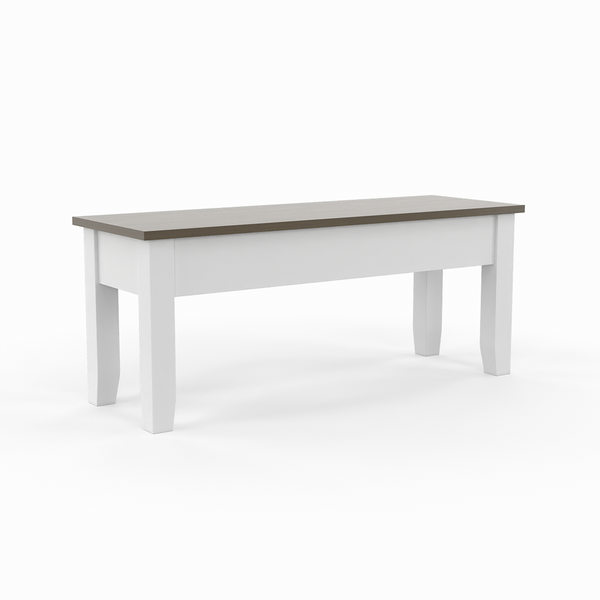 Drake Storage Bench from Worldwide Designs in White with Storage