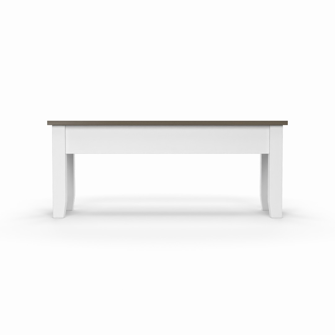 Drake Storage Bench from Worldwide Designs in White - Alternate angle