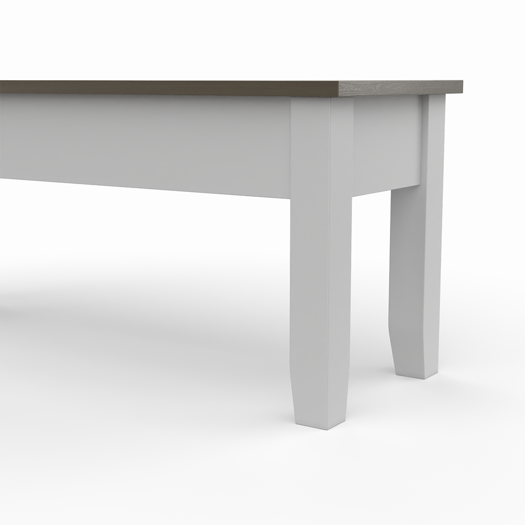 Drake Storage Bench from Worldwide Designs in White - Additional view 5