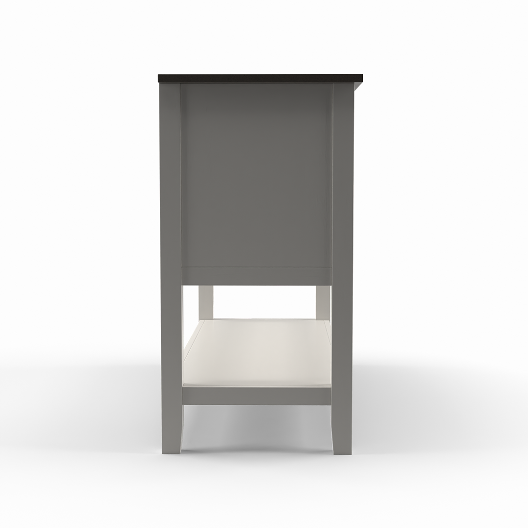 Drake Server from Worldwide Designs in White - Detail view