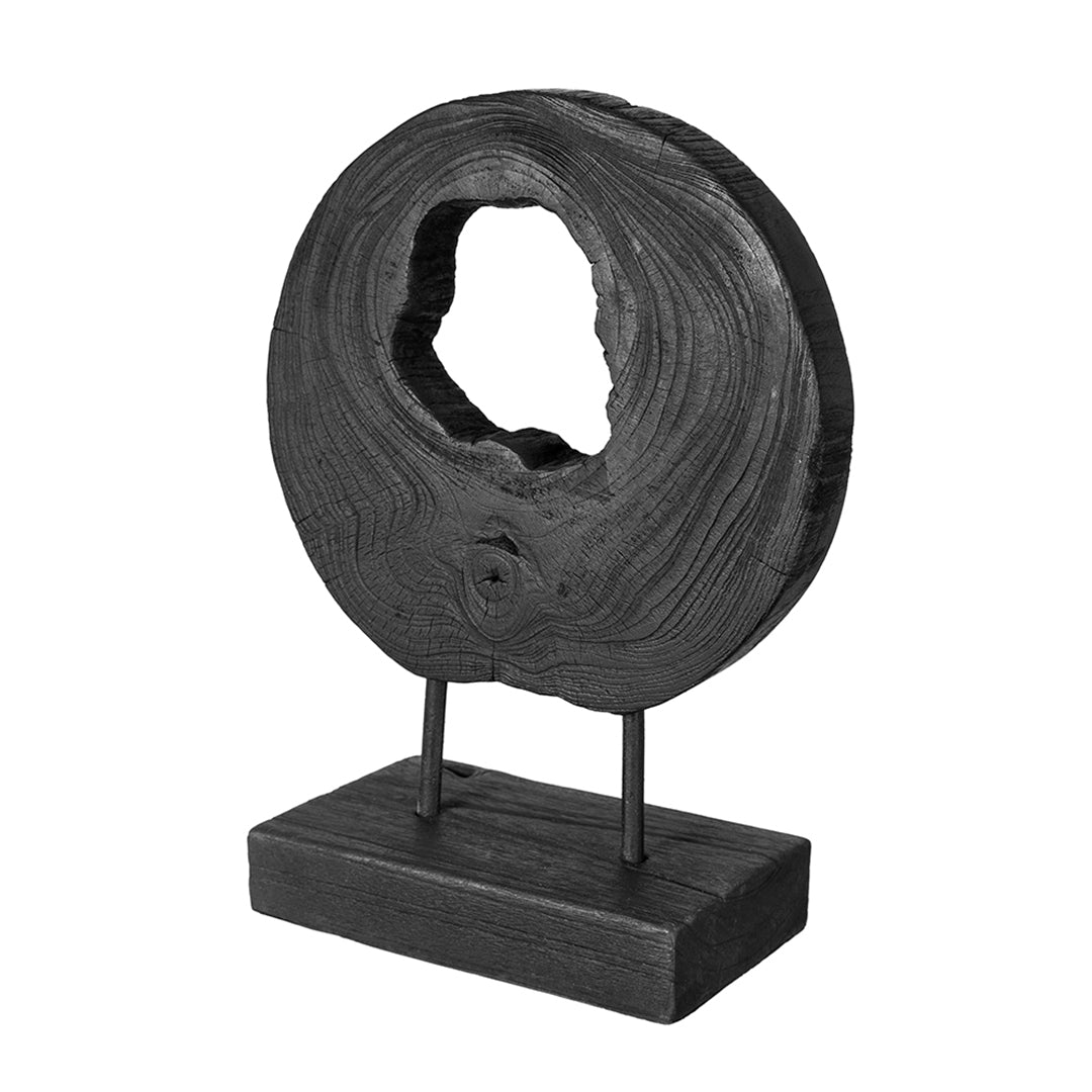 Black Teak Wood Sculpture II