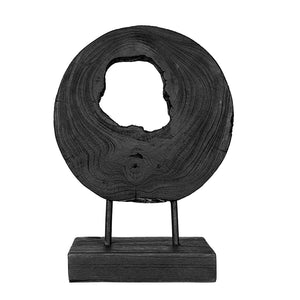 Black Teak Wood Sculpture II