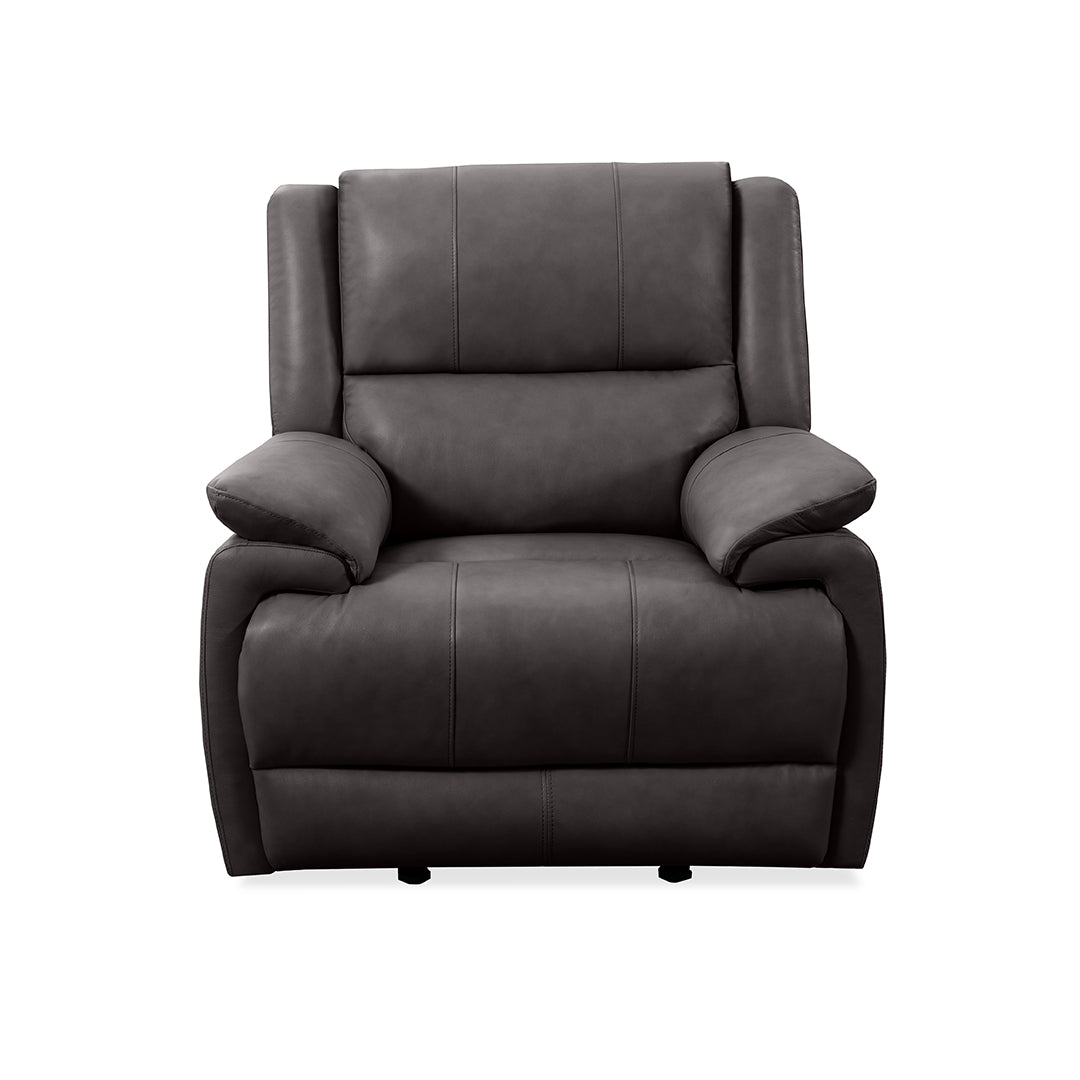 Sillón reclinable eléctrico de cuero Madrid 