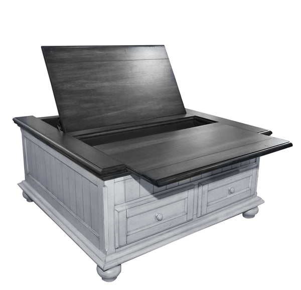 Mesa de cóctel con almacenamiento cuadrada de Cranes Beach 
