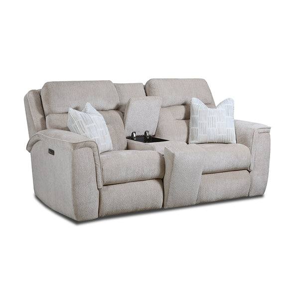Sofá reclinable eléctrico Titan con consola 