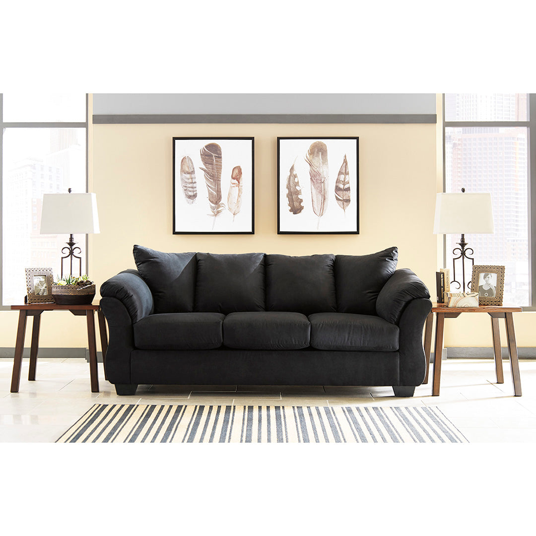 Darcy black sofa and outlet loveseat