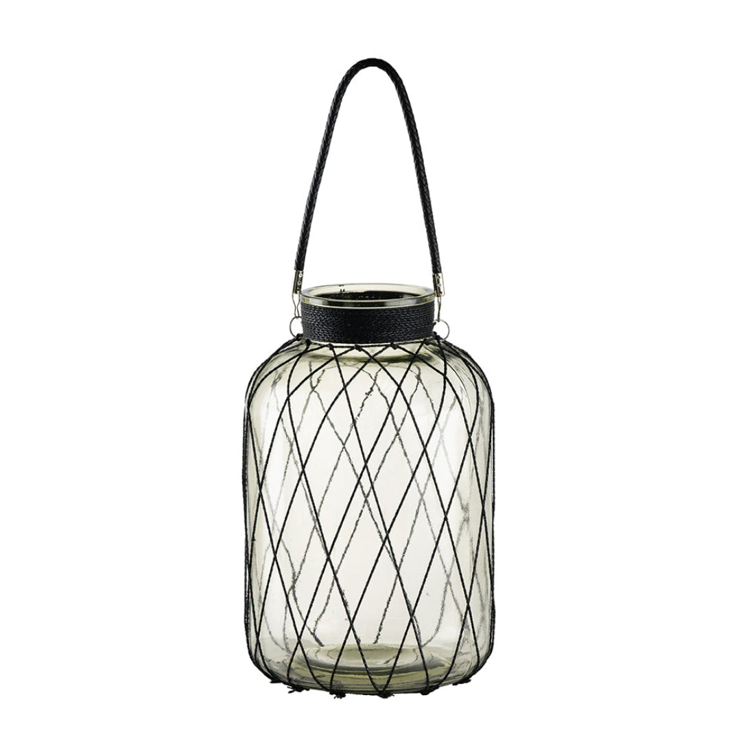 Large Glass Vase with Handle