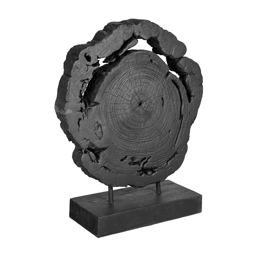 Black Teak Wood Sculpture I