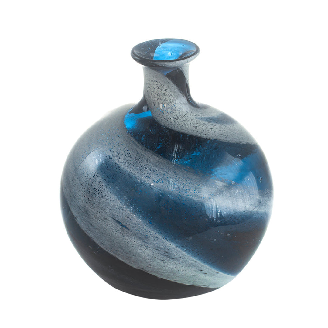 Blue Swirl Vase I