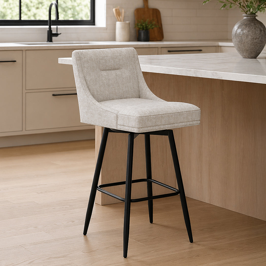 Tapered Bar Stool - Beige