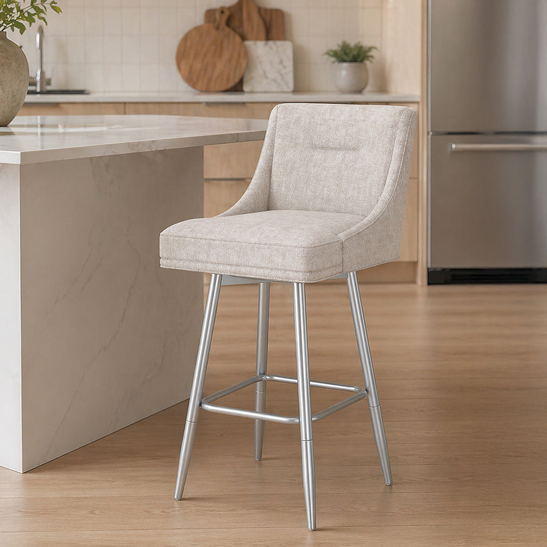 Tapered Bar Stool - Beige