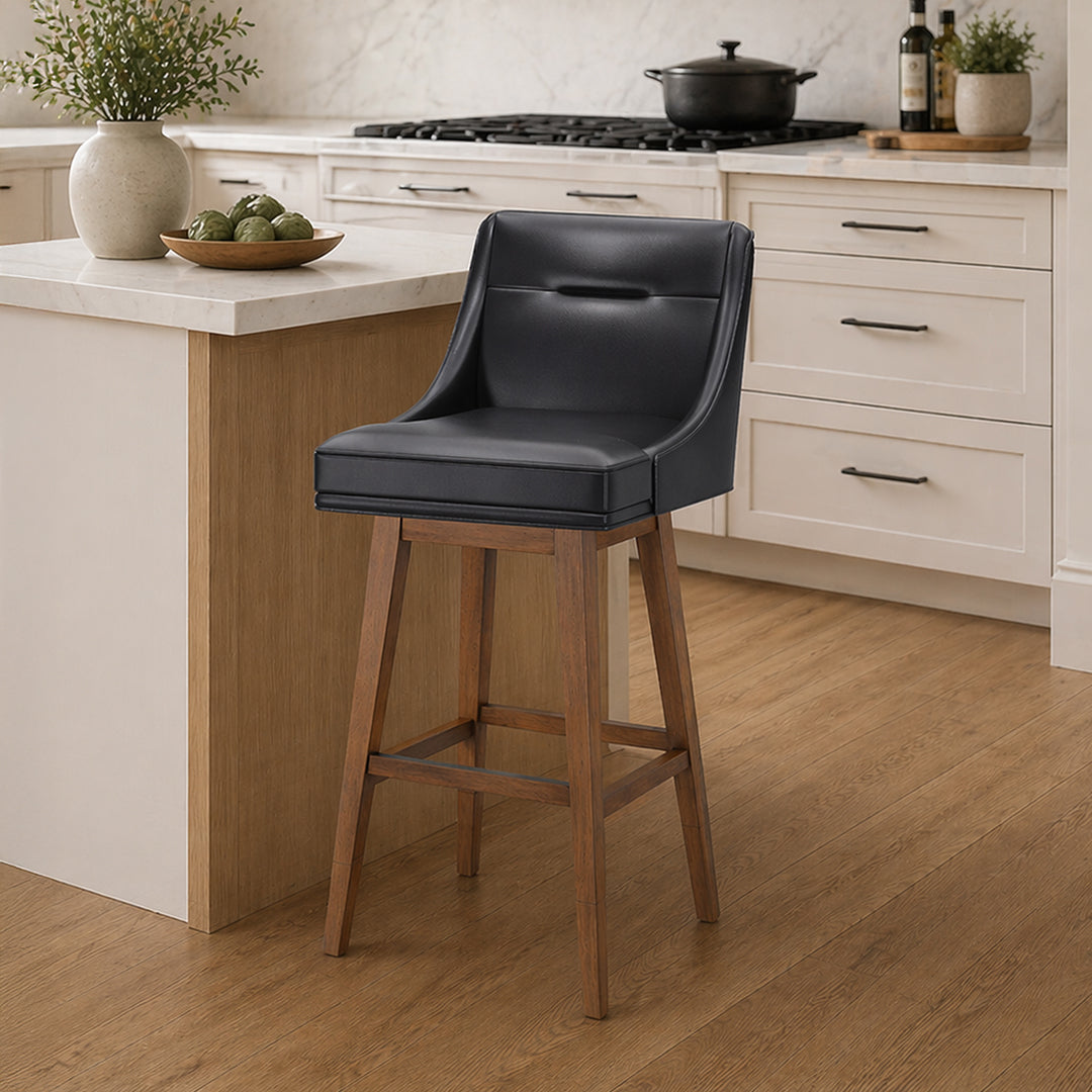Tapered Bar Stool - Black