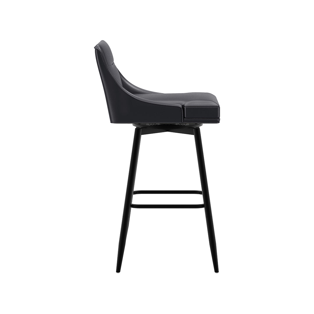Tapered Bar Stool - Black