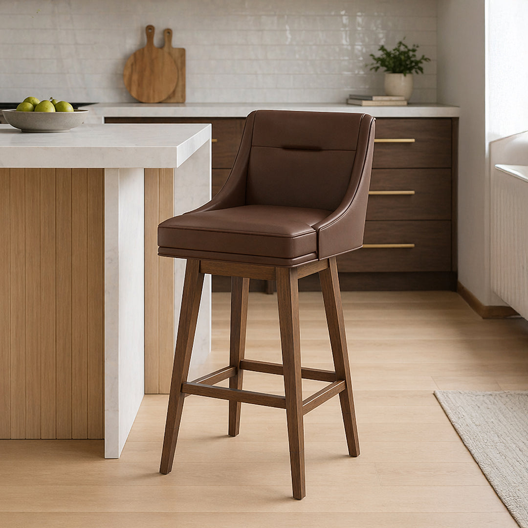 Tapered Bar Stool - Brown