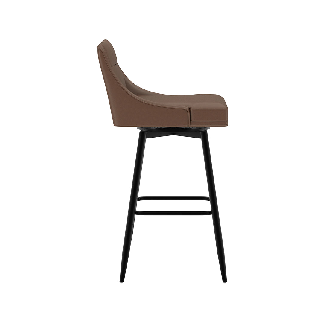 Tapered Bar Stool - Brown