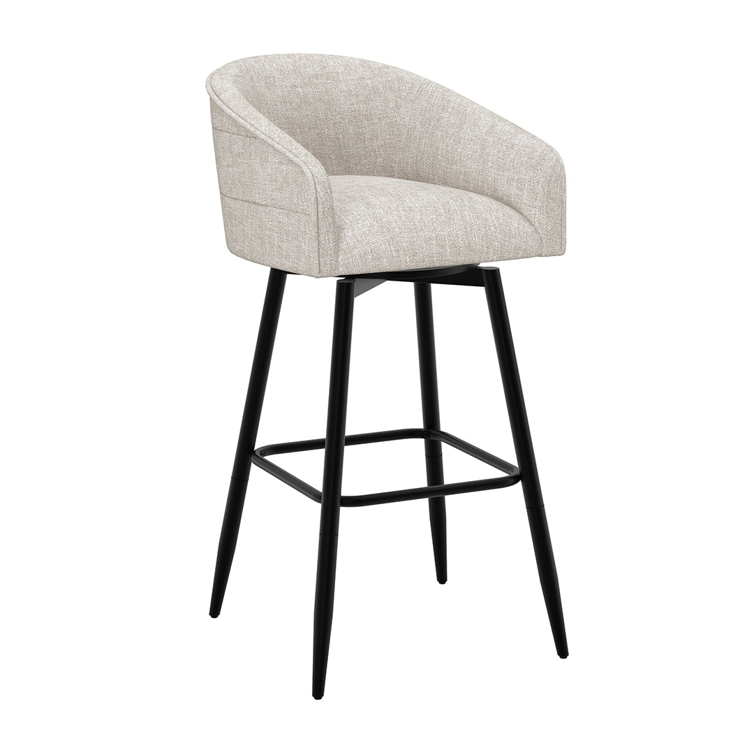 Barrel Bar Stool - Beige