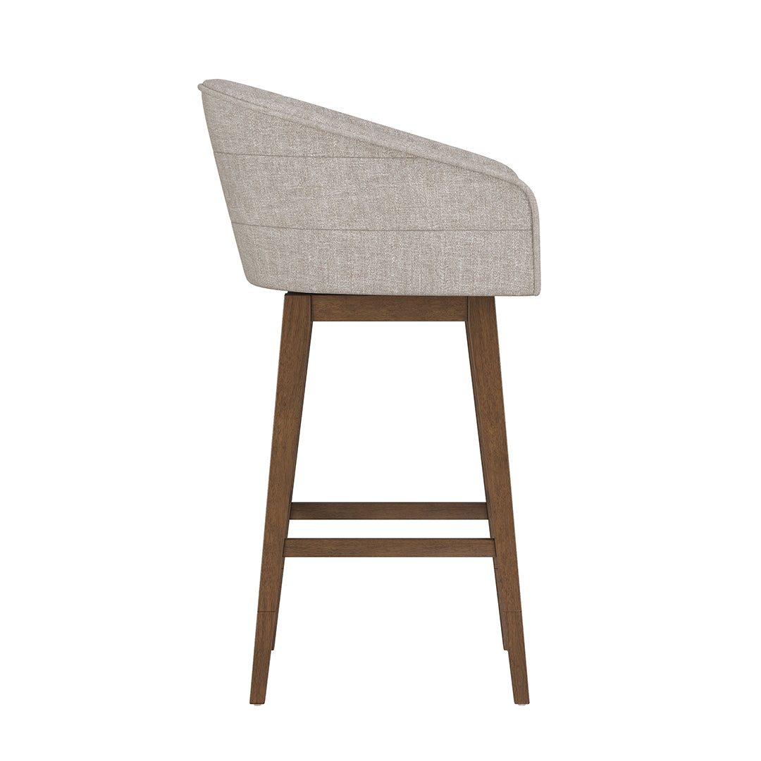 Barrel Bar Stool - Beige