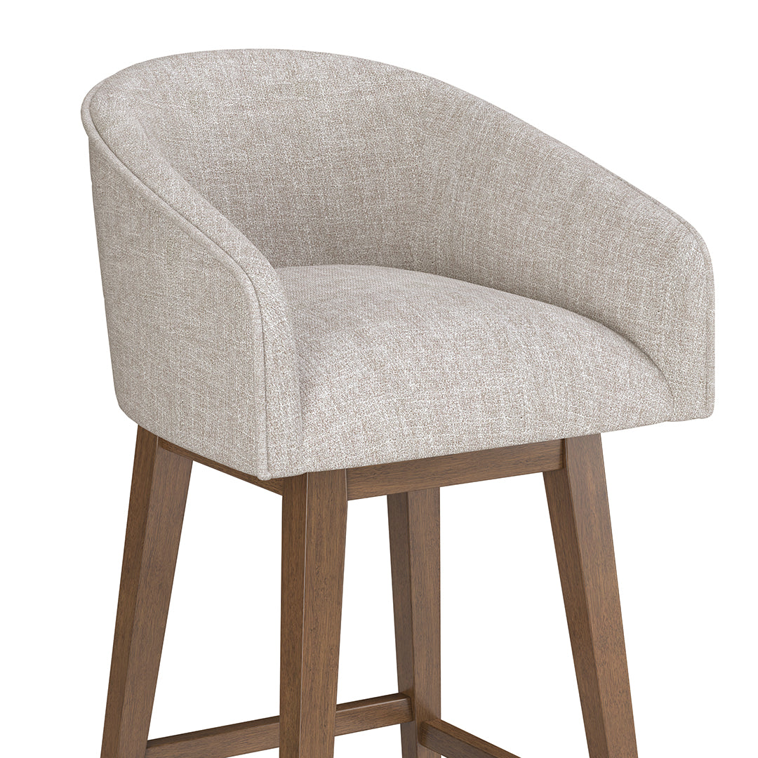 Barrel Bar Stool - Beige