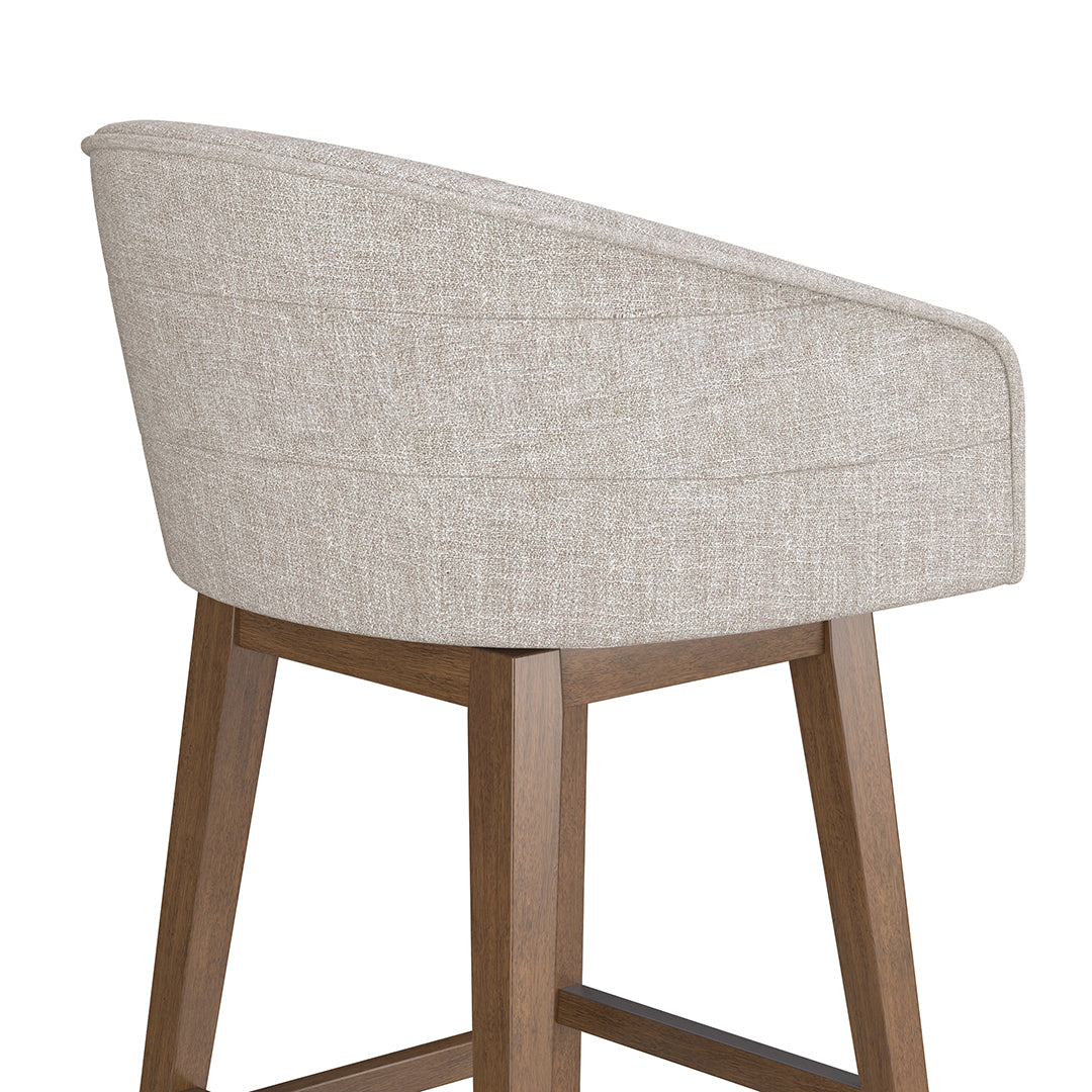 Barrel Bar Stool - Beige