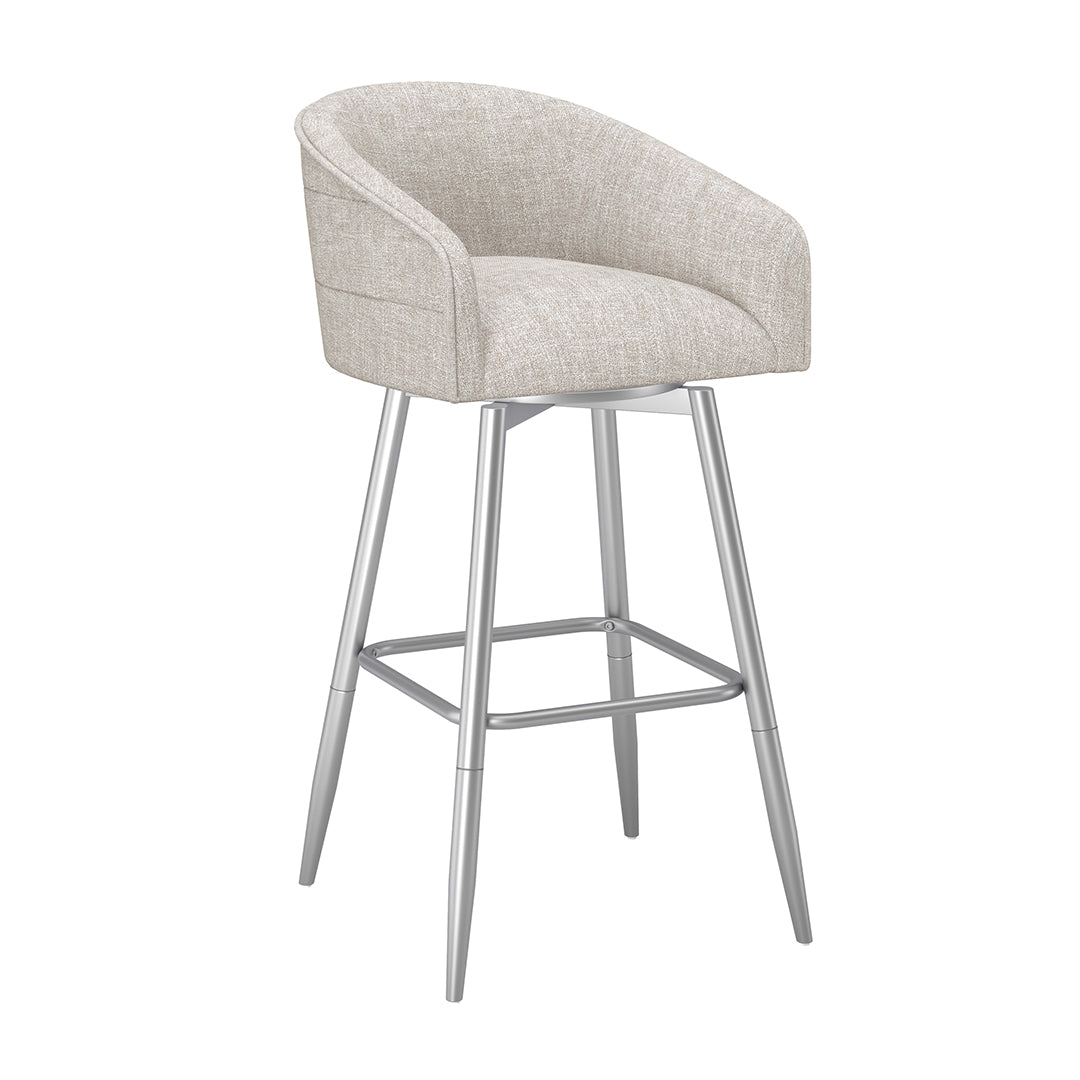 Barrel Bar Stool - Beige