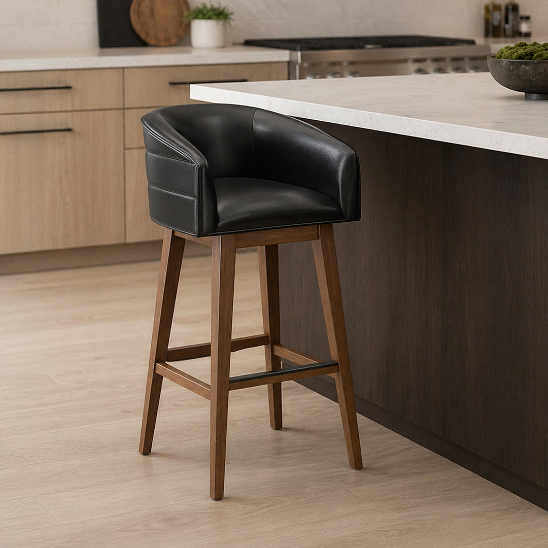 Barrel Bar Stool - Black
