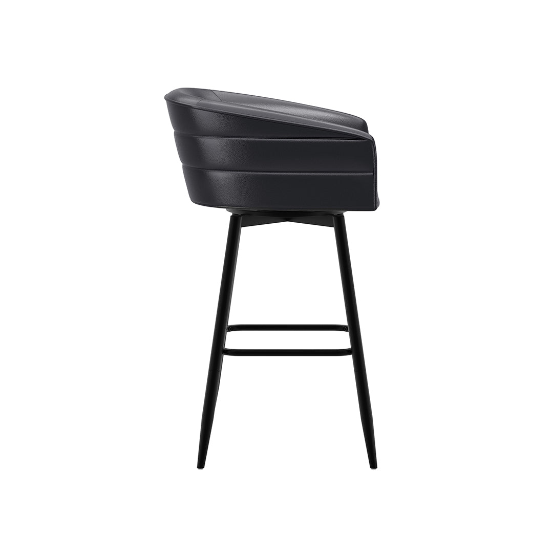 Barrel Bar Stool - Black