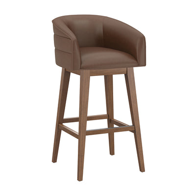 Barrel Bar Stool - Brown