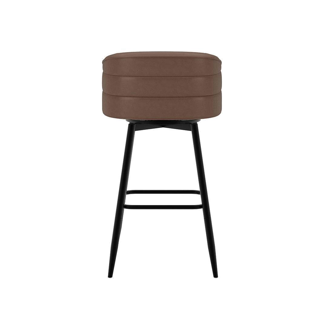 Barrel Bar Stool - Brown