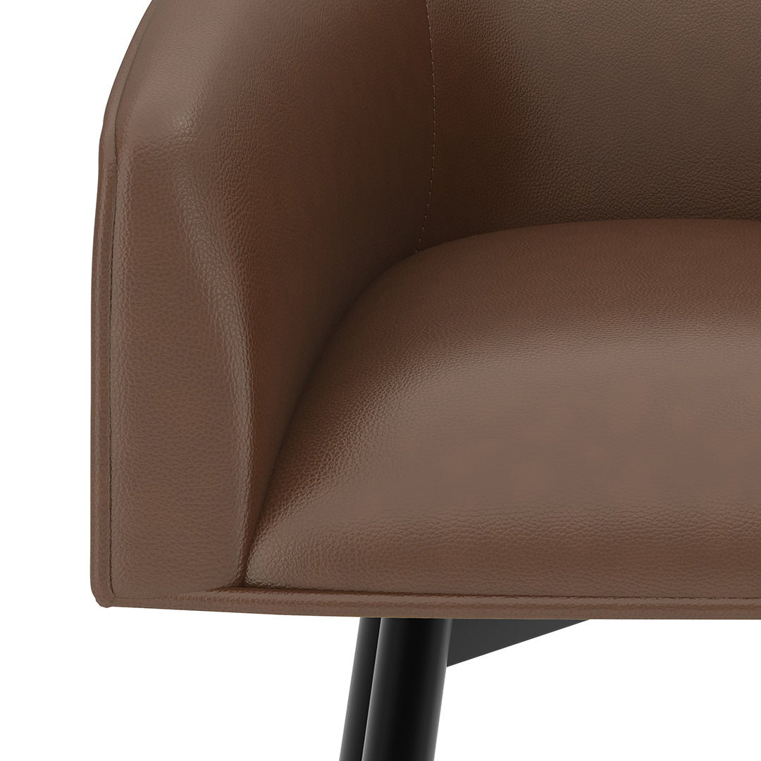 Barrel Bar Stool - Brown